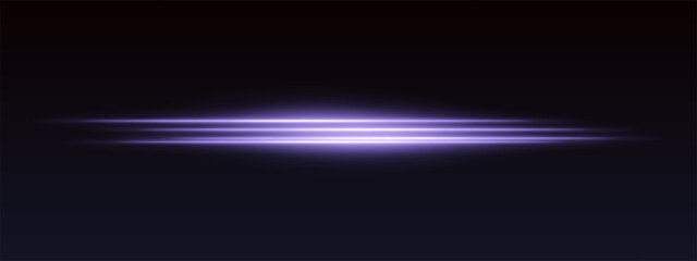 Bright glowing stripes with blurred edges on black backdrop. Light beam effect with sci-fi and futuristic appearance.