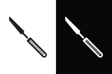 Scalpel icon vector on White Background ,Vector Art Illustration on white background.