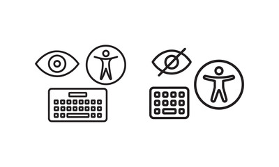 Accessibility and Disability Icon Set
