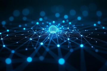 Obraz premium Concept of Network, internet communication. 3d illustration