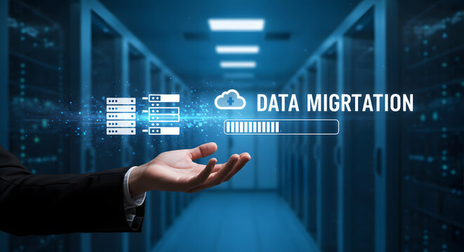 Data migration cloud transfer technology system business solution it service database server storage etl process implementation upgrade network cloud