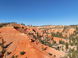 red rock canyon at bryce canyon national park usa