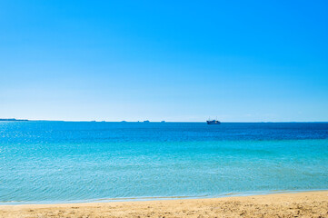 Rockingham, WA  Australia - 08312022 Rockingham foreshore makeover with colourful umbrellas and...