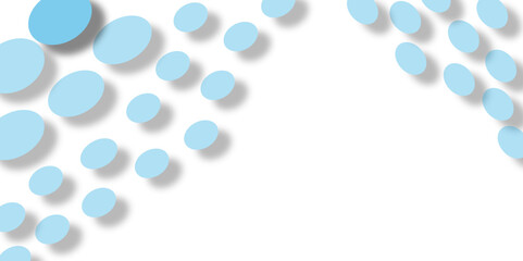 Abstract blue background with circles for medicine, health, pills, tablets, and capsules