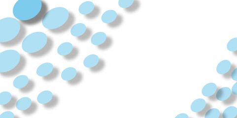 Blue abstract background with circles for health and pharmaceutical care