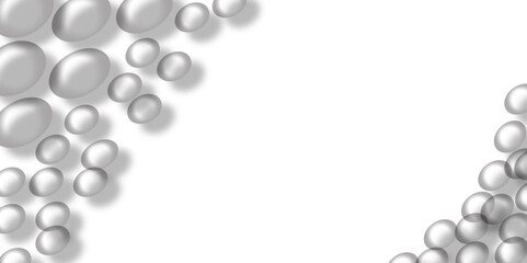 An elegant silver ring adorned with diamonds and shiny metal beads on a white background