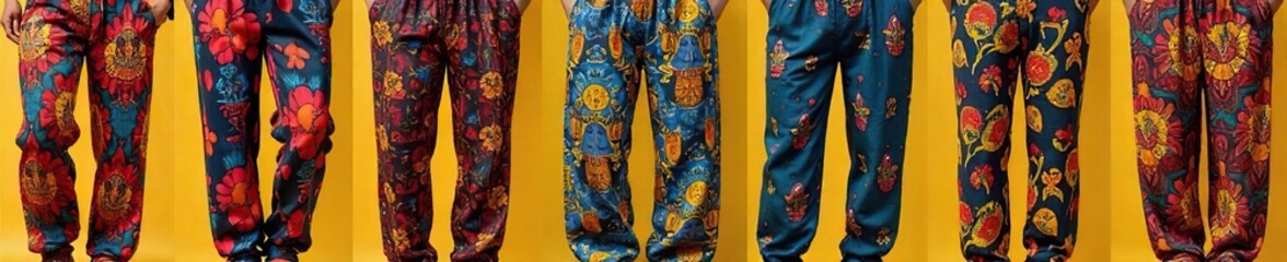 Fototapeta premium Versatile African-Inspired Print Pants Stylish & Comfortable for Casual or Formal Wear