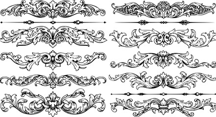 page divider, border design, ornate divider, vintage border, decorative separator