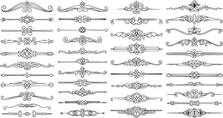 page divider, border design, ornate divider, vintage border, decorative separator