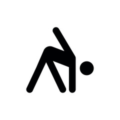 Exercise Silhouette Icons Set | Fitness Workout Poses Vector