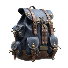 Isolated on white, this antique metal engine showcases the power and retro technology of a vintage car