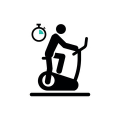 Exercise Silhouette Icons Set | Fitness Workout Poses Vector