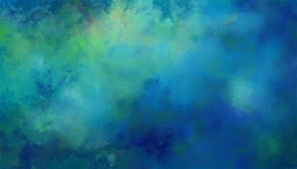 Obraz premium abstract blue background pattern in grunge texture design blue green and turquoise colors in mottled grungy painted illustration