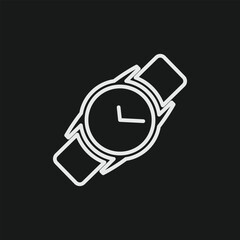 Classic Wristwatch Icon for Timekeeping, Fashion Accessories, and Luxury Horology