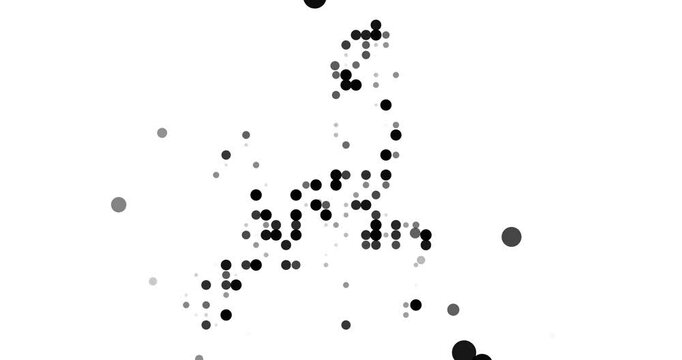 European Union Map In Colorful Circles - Powered by Adobe