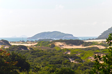 ilha mata-fome e as dunas da praia do Santinho até a praia dos Ingleses Florianópolis Santa...