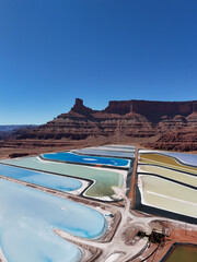 Potash Salt Pans and Dead Horse Point State Park in Moab Utah Desert Formations