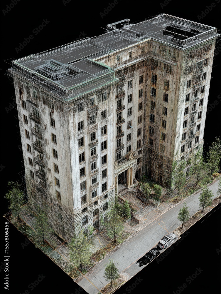 Poster integrating point cloud data for enhanced analysis of commercial building structures