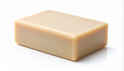Single Handmade Soap Bar on White