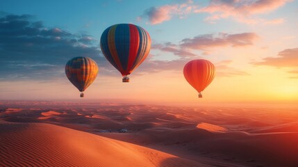 Obraz premium Adventure Travel Above Sand Dunes