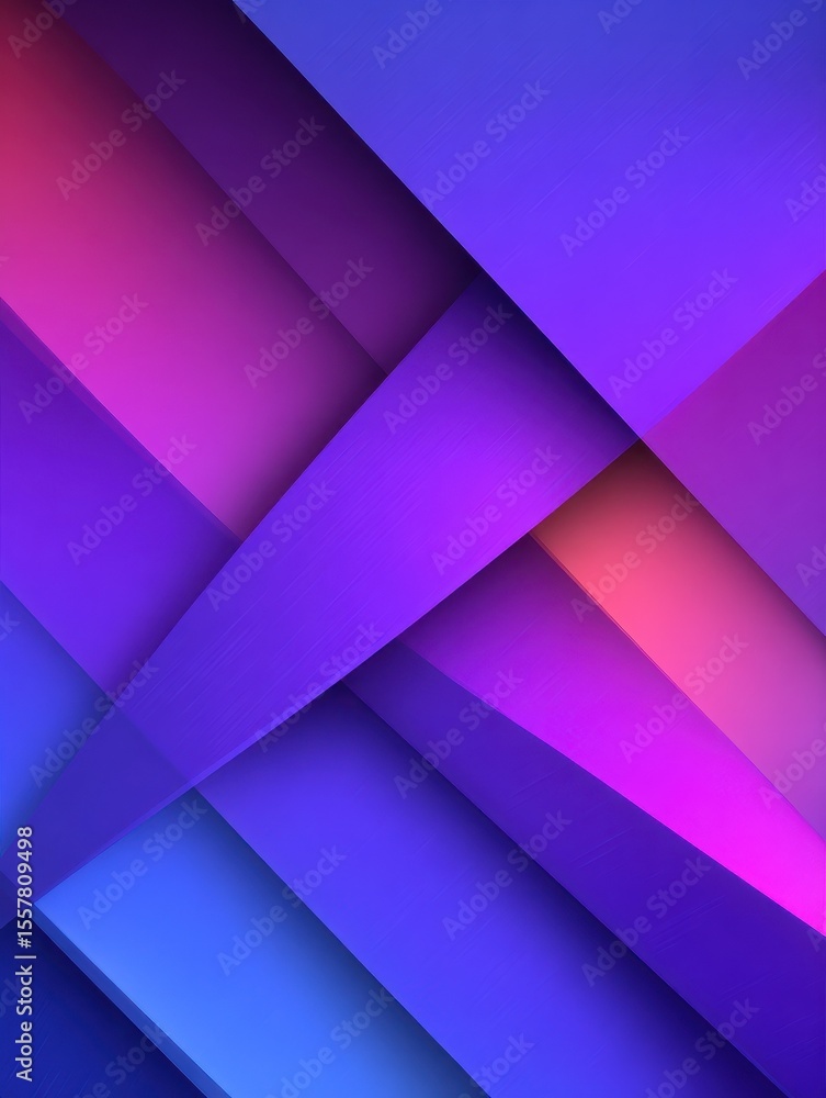 Poster an image of a vibrant purple abstract background with overlapping triangular shapes, a purple geomet