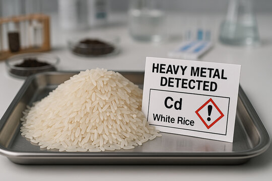 Heavy Metal Detected a Food Toxicology Assessment of Cadmium Cd Contamination Risk in a White Rice Batch with a GHS Hazard Identifier for Cereal Grain Safety Control Analysis