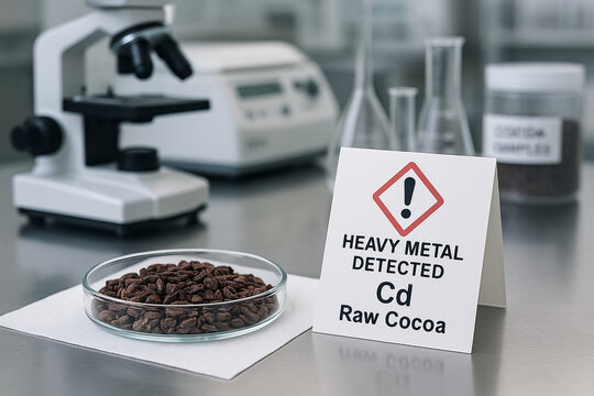 Heavy Metal Detected a Food Toxicology Analysis of Cadmium Cd Contamination Risk in Raw Cocoa Beans with a GHS Hazard Identifier for Raw Material Safety Assessment and Control
