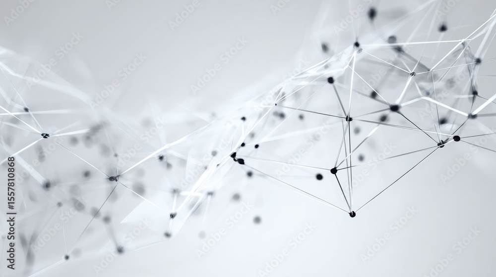 Aufkleber abstract future network on white background. data and technology concept, network connection