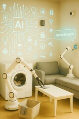 Smart Home Automation with AI and Robotic Assistance