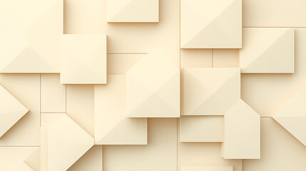 Abstract geometric shapes in a soft, warm tone. A modern and minimal design with clean lines and subtle shadows create a sense of depth and order.