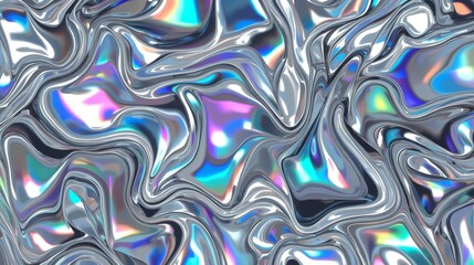 Abstract Liquid Metal Texture Background