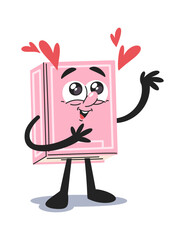 Romantic story book cartoon character