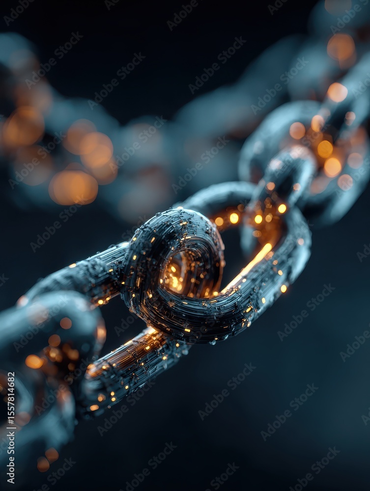 Poster cybersecurity concept of. internet security and data protection concept, blockchain and cybersecurit
