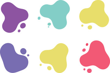 Colorful abstract shapes evoke fun creativity perfect for playful designs bright vector elements on