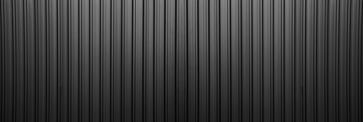 Obraz premium white silver black Corrugated metal texture surface of fence wall. Warehouse Exterior Silver Building Wall Texture Background, Construction Material Backdrop Design White Aluminum Corrugated Metal