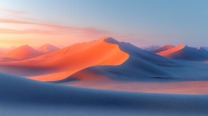 Desert sunrise landscape