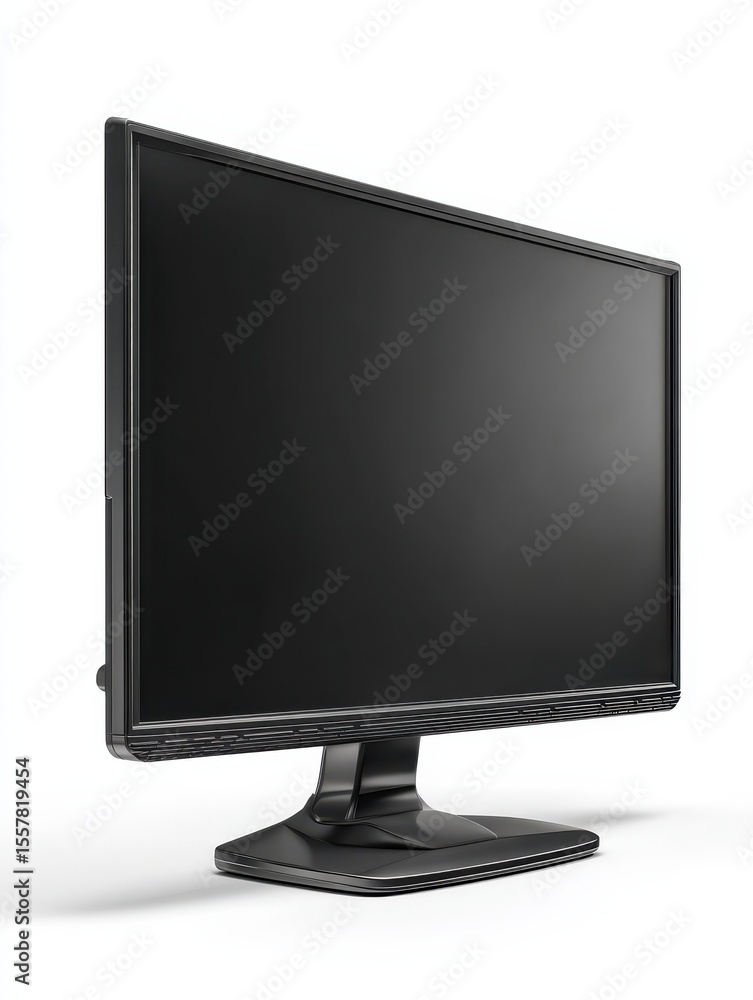 Poster monitor isolated on white background. 3d rendering.