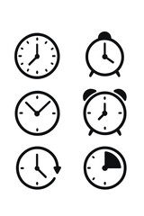 Fototapeta premium Classic Analog Clock Emblem