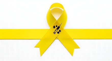 World Hepatitis Day July 28 – Health Campaign Illustration Featuring Yellow Ribbon Symbolizing Hepatitis Awareness, Prevention, and Global Solidarity