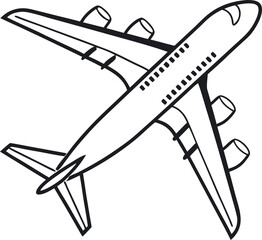 vector illustration of airplane icon