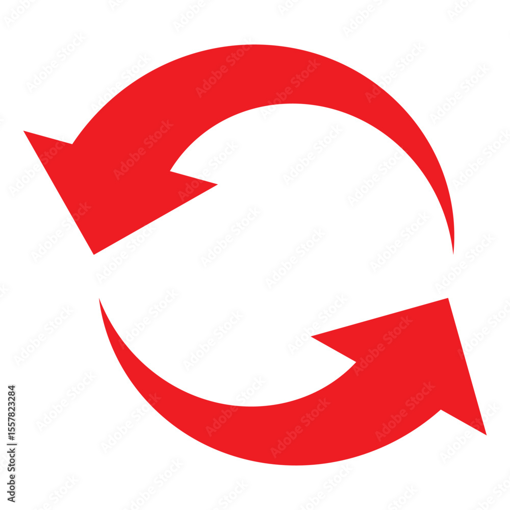 Fototapete circle arrow icon set. blue circular arrow icon, refresh, reload arrow icon symbol sign. blue reload