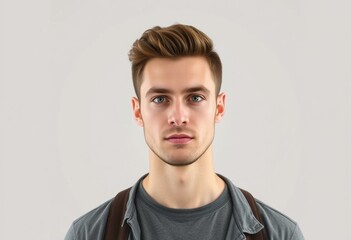 Obraz premium Male portrait with neutral background