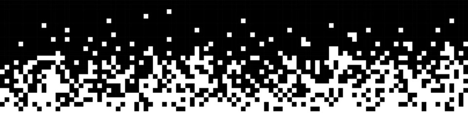 Abstract monochrome pixel gradient background illustration