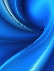 Obraz premium abstract blue background with smooth curved shape by blue color with blurred lines and subtle gradient effect , curve, design, abstract
