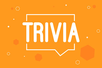Trivia poster design template, game banner, vector 