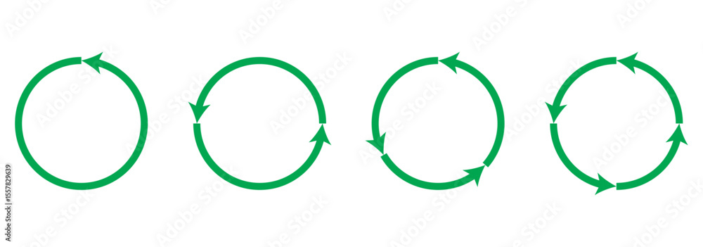 Poster circle arrow icon set. circular arrow icon, refresh, reload, rotation arrow icon symbol sign, vector