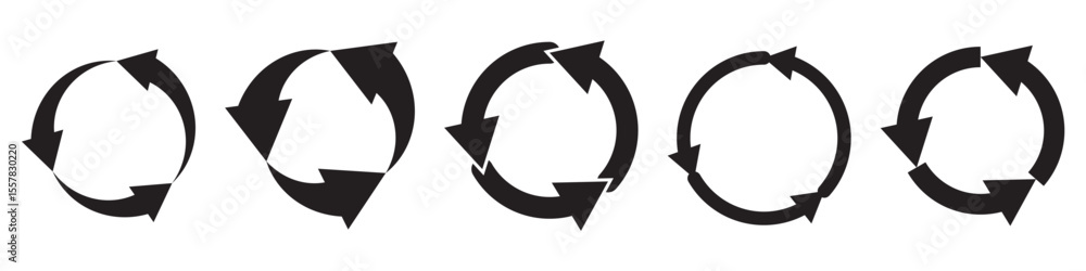 Fototapete circle arrow icon set. Blue circular arrow icon, refresh, reload arrow icon symbol sign. Blue Reload vector icon set. repeat vector. restart or reset sign. Repeat cycle symbol. Blue rotation arrow.