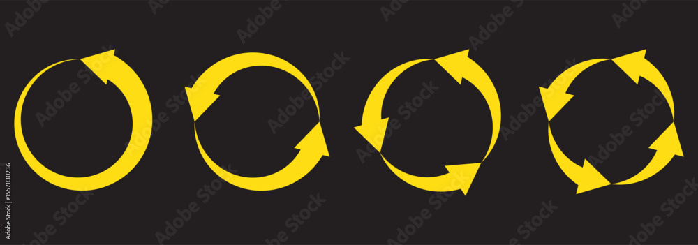 Fototapete circle arrow icon set. Blue circular arrow icon, refresh, reload arrow icon symbol sign. Blue Reload vector icon set. repeat vector. restart or reset sign. Repeat cycle symbol. Blue rotation arrow. 