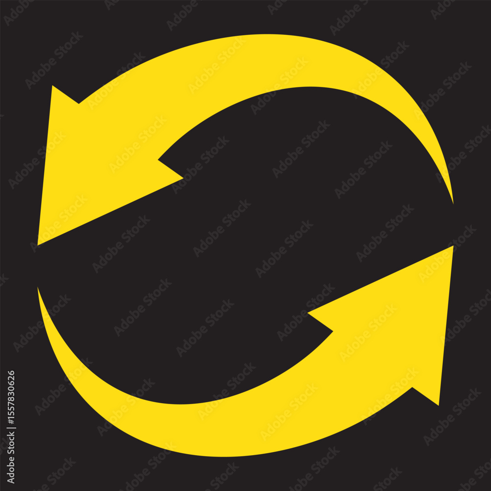 Poster circle arrow icon set. circular arrow icon, refresh, reload arrow icon symbol sign, vector illustrat
