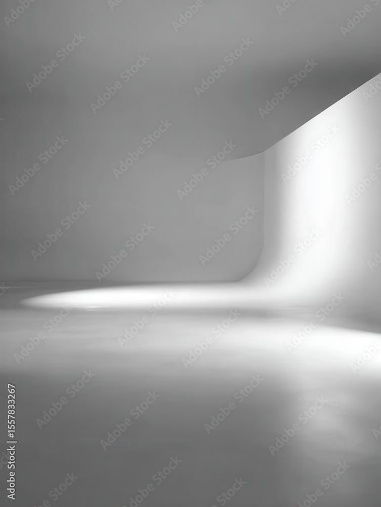 Poster clear empty white and grey studio backdrop background : generative ai